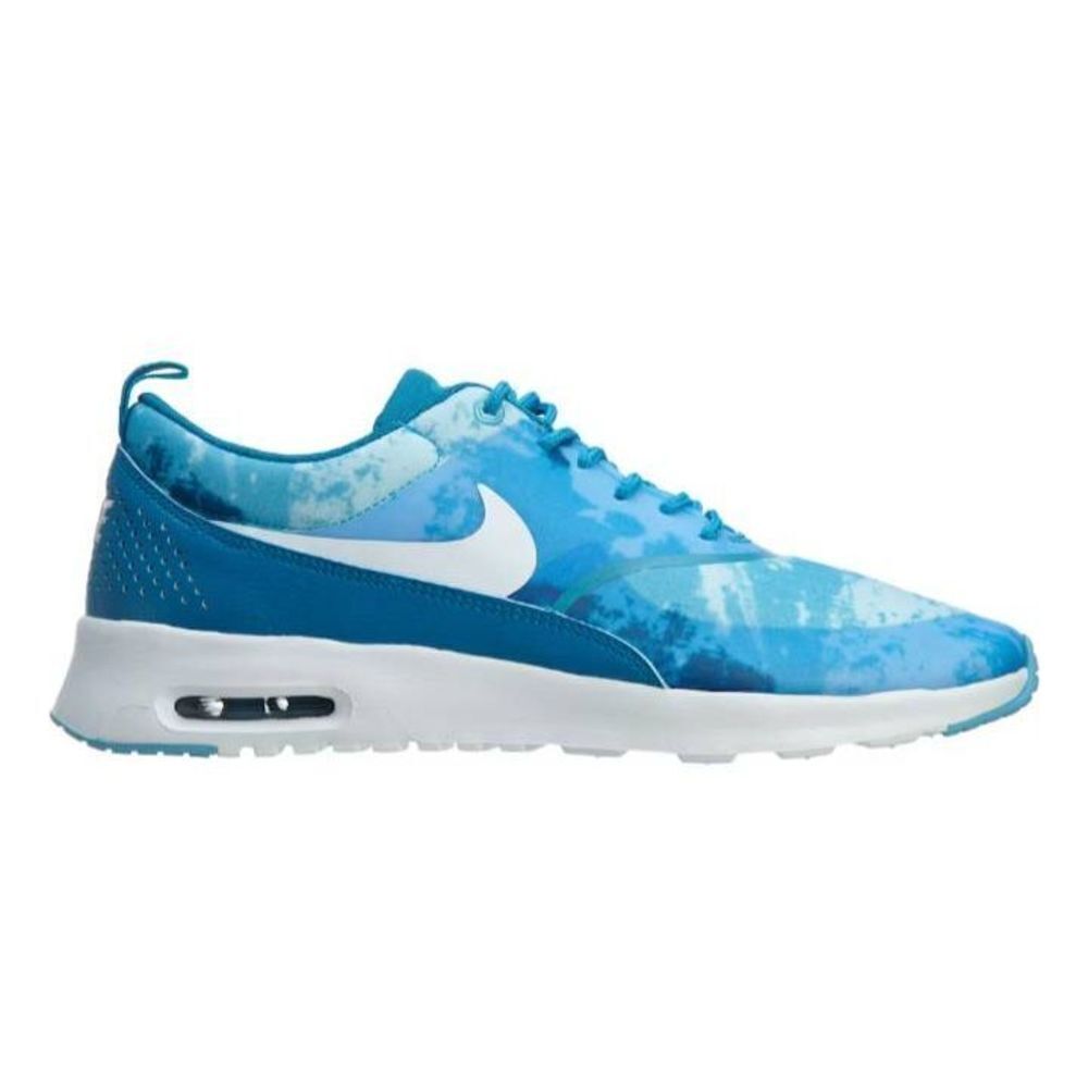 Nike Air Max Thea Print Blue Lacquer White Clearwater Shoes Womens Size 7.5 EUC
